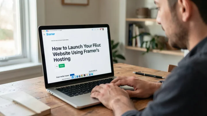 How to Launch Your Website Using Framer’s FREE Hosting — visual for let's