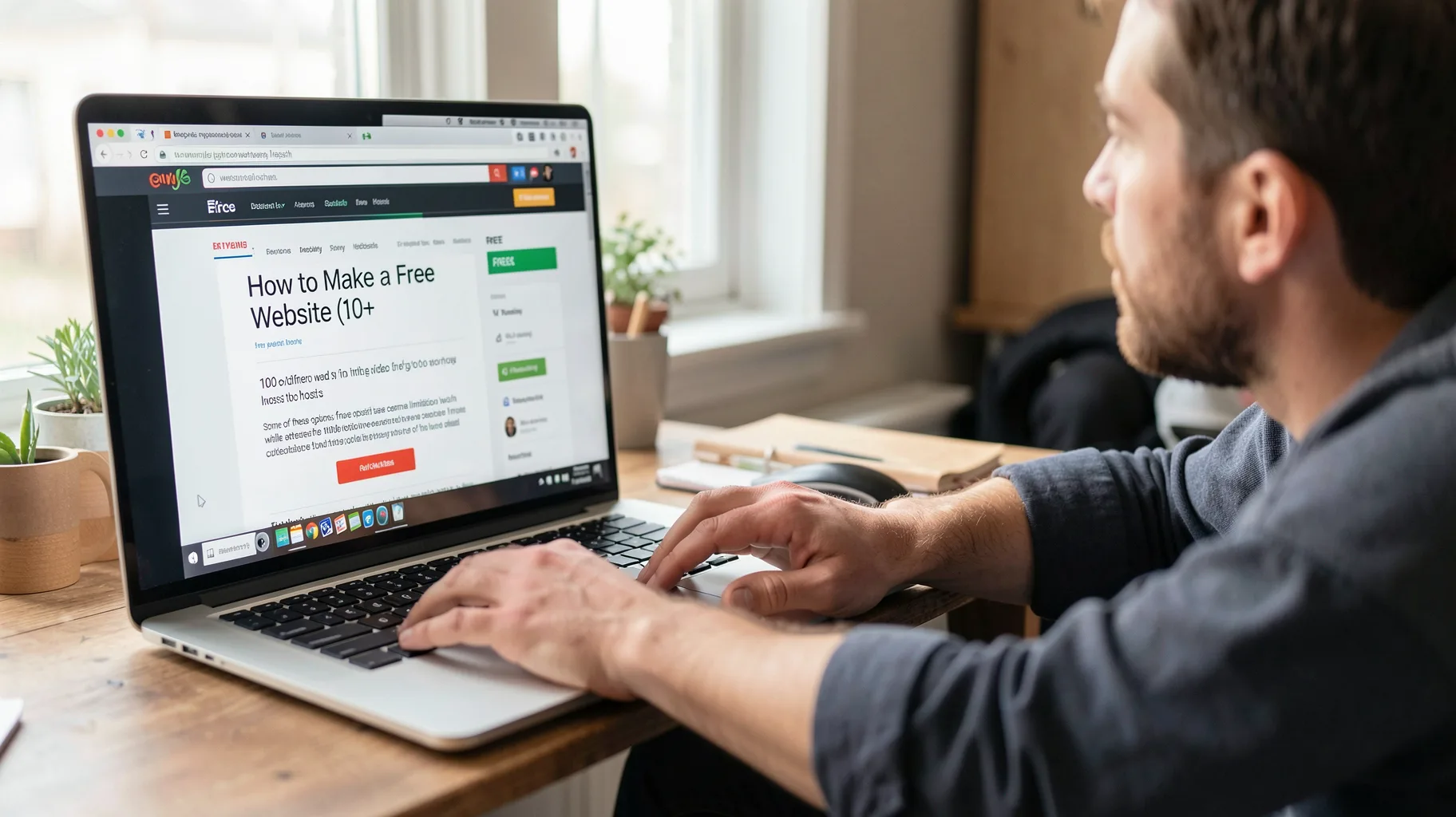 How to Make a Free Website (10+ options) — visual for options