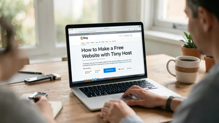 How to Make a Free Website with Tiiny Host — visual for let's