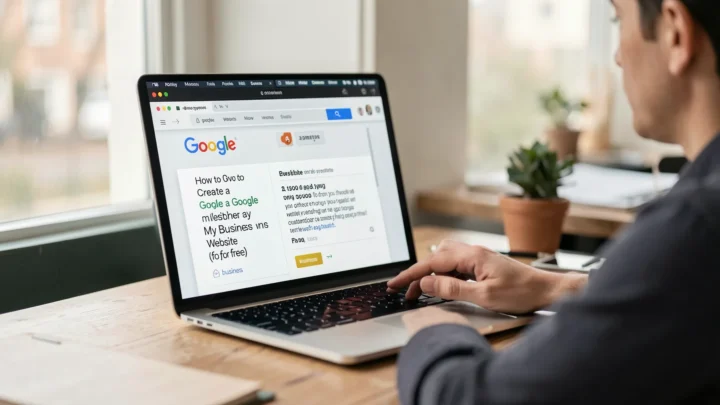 How to Create a Google My Business Website (for free) — visual for business
