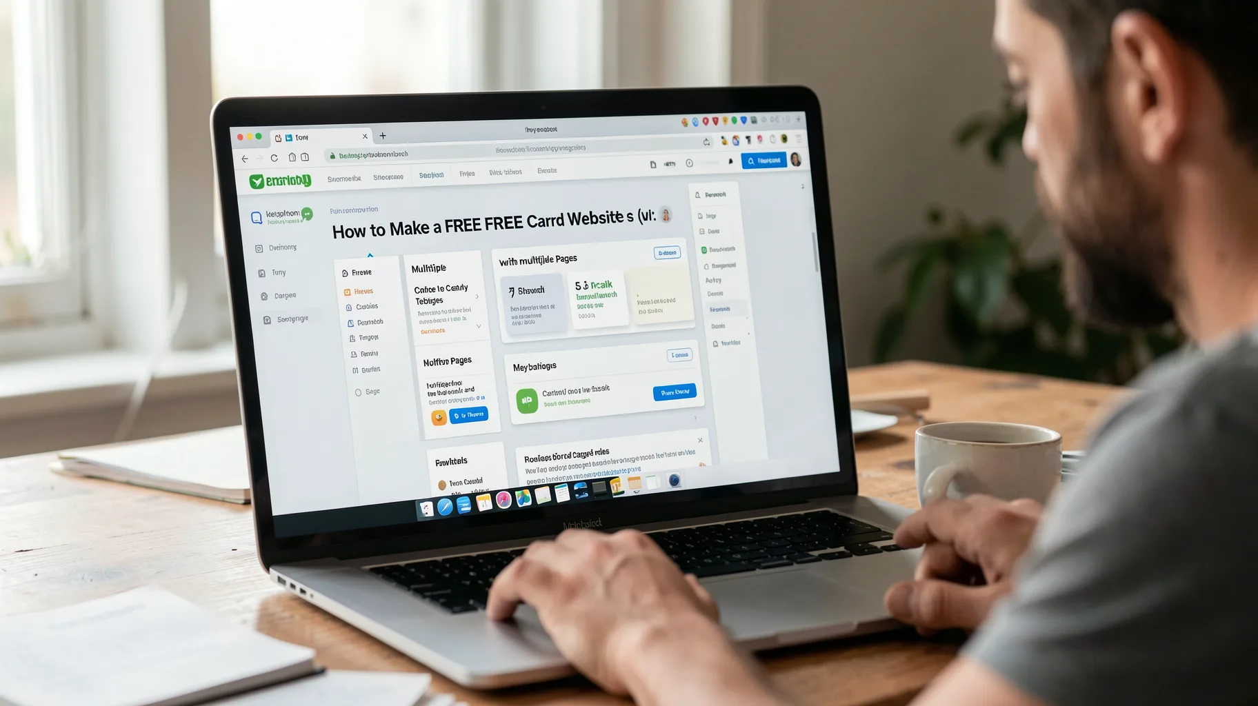 How to Make a FREE Carrd Website (with multiple pages) — visual for let's