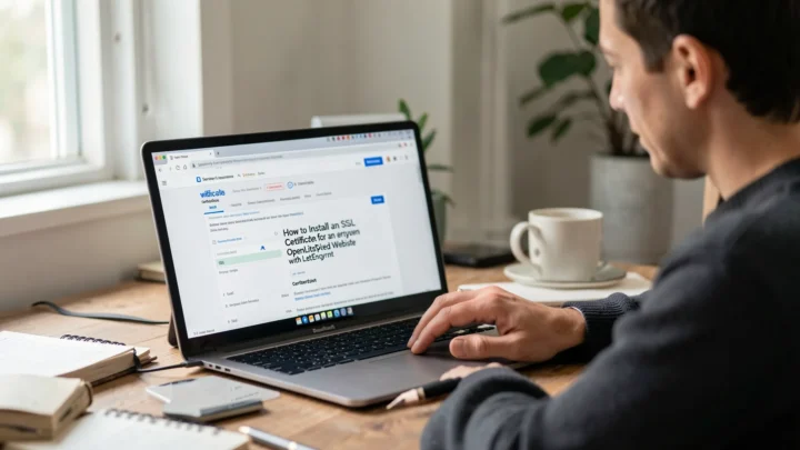 How to Install an SSL Certificate for an OpenLiteSpeed Website with LetsEncrypt — visual for going