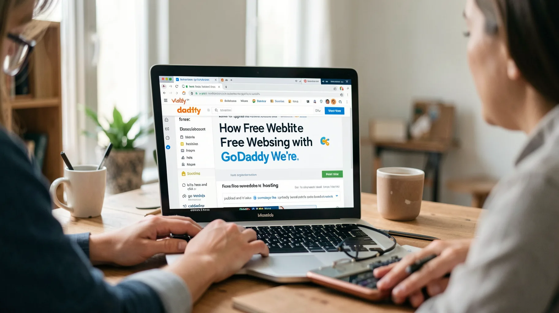 Of Free Website Hosting with Go Daddy We're — visual for website