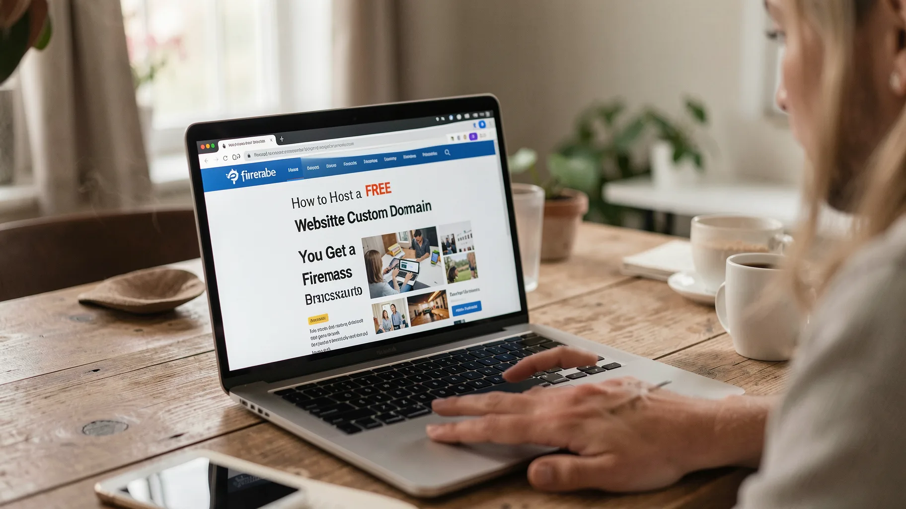 Hosting on Firebase You Get a Custom Domain — visual for firebase