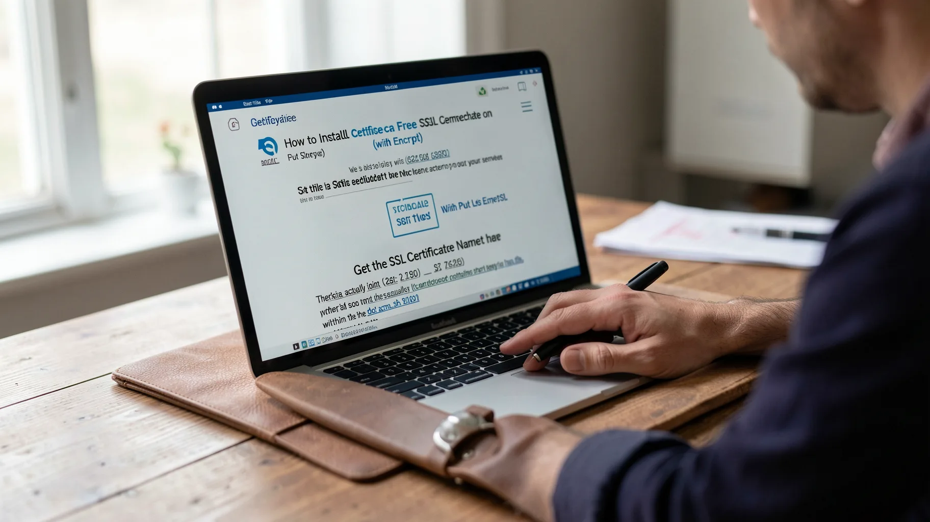 Get the Ssl Certificate and Put the Ssl — visual for ssl