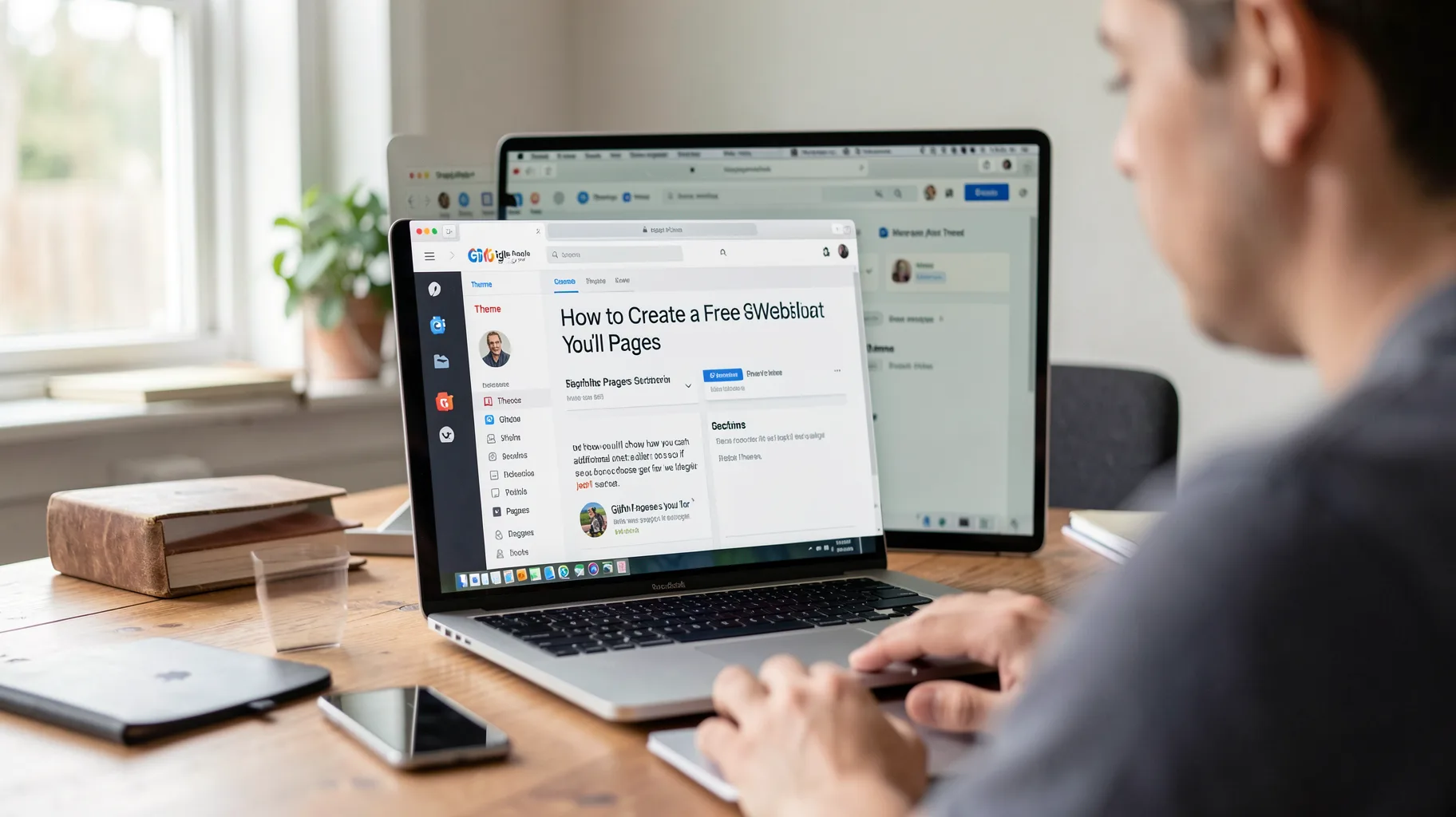 To the Github Pages Section You'll See That — visual for github