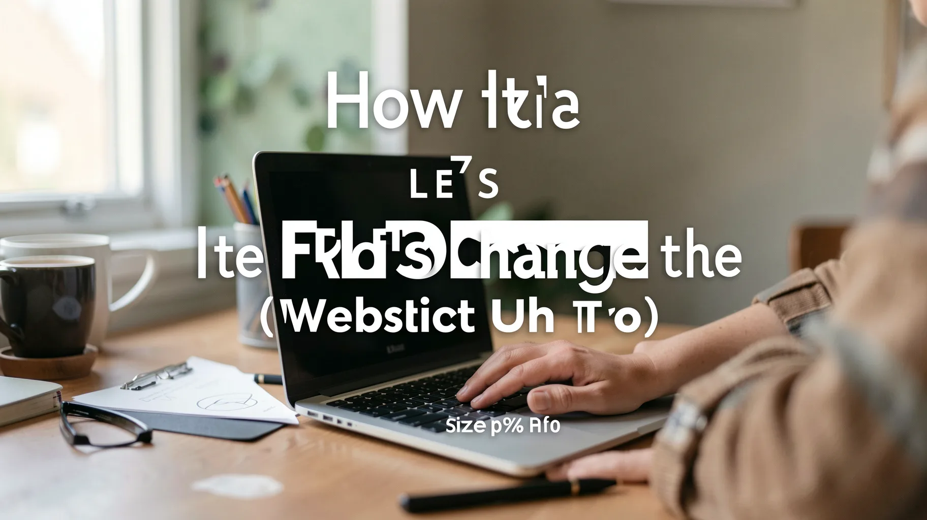 Like That Let's Change the Font Uh To — visual for let's