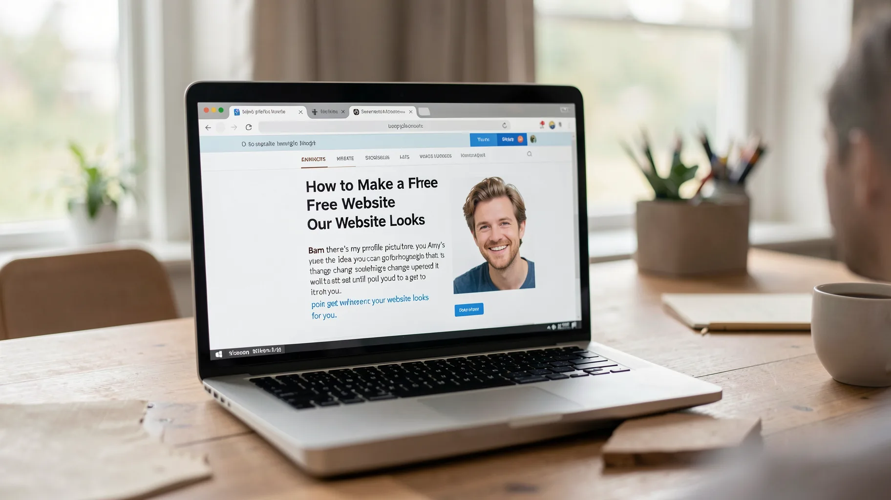 Quick So Let's See What Our Website Looks — visual for let's