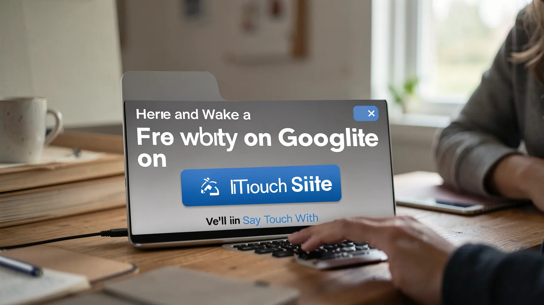 Here and We'll Say Get in Touch With — visual for we'll