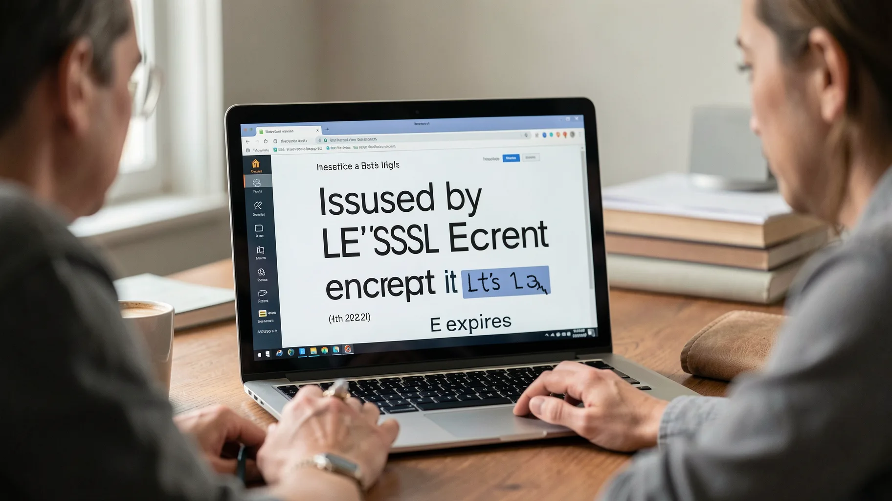 Issued by Let's Encrypt It Expires — visual for going