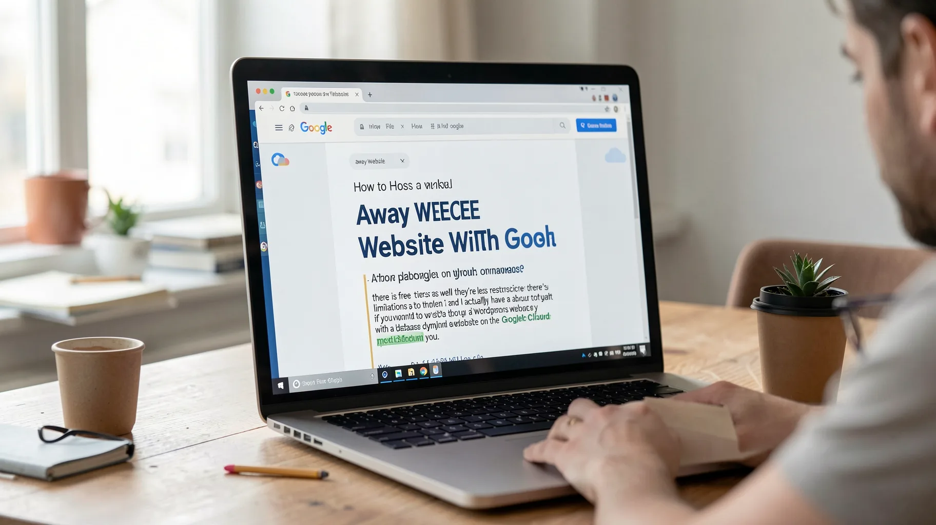Away Website on the Google — visual for firebase