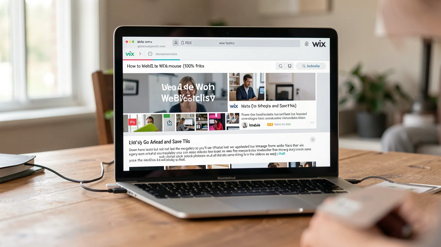 Wix Website Let's Go Ahead and Save This — visual for let's